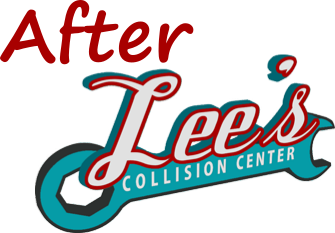 Lee's Collision Center Logo After Repairs